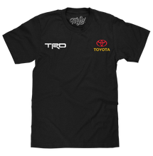 Load image into Gallery viewer, Toyota Racing Development TRD Front and Back Print T-Shirt - Black Alternate Image