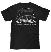 Load image into Gallery viewer, Tee Luv Toyota Prius Passion for the Planet T-Shirt, Black Alternate Image