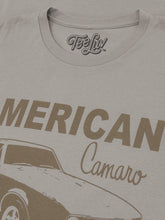 Load image into Gallery viewer, Chevrolet Camaro Faded American Muscle Graphic T-Shirt - Light Gray Alternate Image