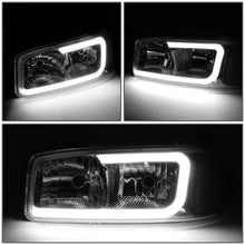 Load image into Gallery viewer, DNA Headlights for GMC Yukon (2000-2006) Yukon XL 1500 (2001-2006) with C-Shaped LED DRL and Black or Chrome Housing Alternate Image