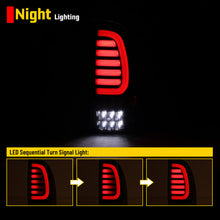 Load image into Gallery viewer, Winjet LED Tail Lights for Toyota Tacoma (2005-2015) with or without Sequential Turn Signal - Chrome with Red Lens Alternate Image