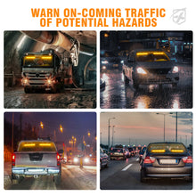 Load image into Gallery viewer, Xprite Contract G2 Series 17" Dual LED Directional Traffic Advisor Light Bars - Multiple Light Color Options - White-Amber Alternate Image
