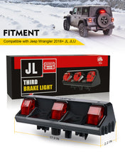 Load image into Gallery viewer, Xprite 3rd Brake Light LED Replacement Jeep Wrangler JK/JKU (2007-2018) JL (2018-2022) Smoke Lens - (2007-2018) Jeep JK/JKU Alternate Image