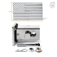 Load image into Gallery viewer, Xprite Aluminum Trailer Hitch Cover with U.S. American Flag - 2&quot; Receivers Alternate Image