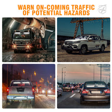 Load image into Gallery viewer, Xprite Contract G1 Series Dual LED Traffic Advisor Strobe Lights - Multiple Light Color Options - Amber Alternate Image