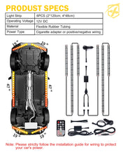 Load image into Gallery viewer, Xprite LED RGB Dancing Underbody Glow Kit [D1 Series] with Remote Control Alternate Image