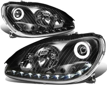 Load image into Gallery viewer, DNA Projector Headlights for Mercedes W220 S430 / S500 / S600 (2000-2006) S350 (2006) Black or Chrome Housing with Halo or LED Bar DRL Alternate Image