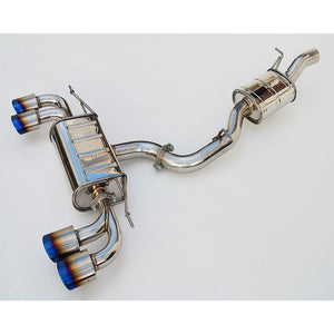 Invidia Q300 Exhaust VW Golf R MK7 (14-17) 76mm Catback w/ Oval Quad Polished or Titanium Blue Tips