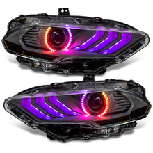 Load image into Gallery viewer, Oracle LED Projector Headlights Ford Mustang S550 (2018-2023) RGB Colorshift w/ Sequential Signal 8204-332 - Default Title Alternate Image