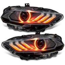 Load image into Gallery viewer, Oracle LED Projector Headlights Ford Mustang S550 (2018-2023) RGB Colorshift w/ Sequential Signal 8204-332 - Default Title Alternate Image