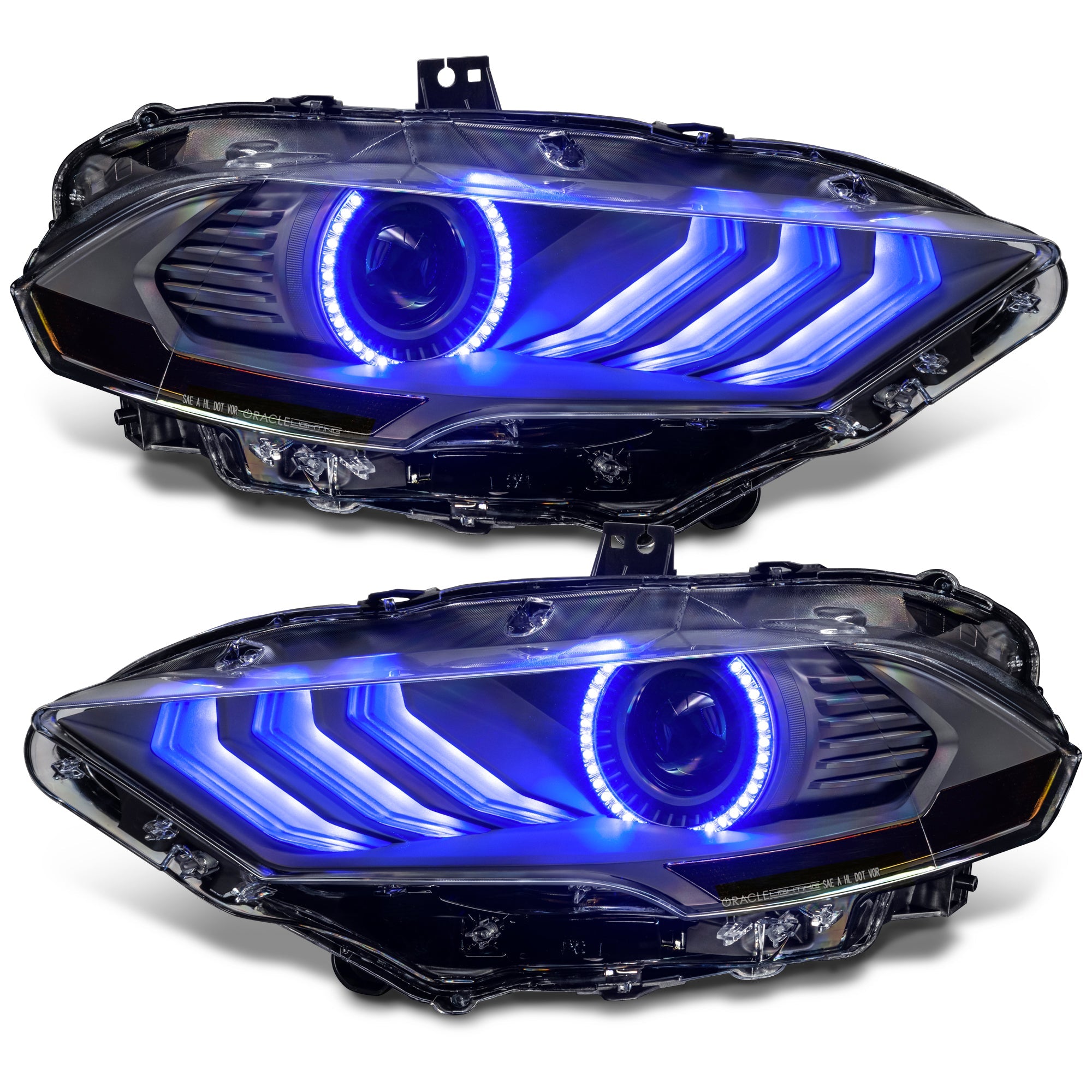 Oracle LED Projector Headlights Ford Mustang S550 (2018-2023) RGB Colo