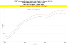 Load image into Gallery viewer, HPS Performance Short Ram Air Intake Hyundai Sonata 2.4L Non Turbo (2015-2018) Blue / Polished / Red / Black - Polished Alternate Image