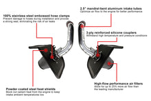 Load image into Gallery viewer, HPS Performance Air Intake Toyota Tundra 3.4L V6 Twin Turbo (2022-2025) Polished / Red / Black - Polished Alternate Image