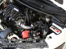 Load image into Gallery viewer, HPS Performance Cold Air Intake Subaru Honda Fit 1.5L Manual Trans. (15-18) [Converts to Shortram] Black / Polished / Black / Red - Blue Alternate Image