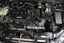 Load image into Gallery viewer, HPS Performance Cold Air Intake Honda Civic Non Si 1.5T Turbo (16-20) [Converts to Shortram] Black / Polished / Black / Red - Blue Alternate Image