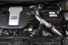 Load image into Gallery viewer, HPS Performance Cold Air Intake Hyundai Veloster 1.6L Turbo (13-17) [Converts to Shortram] Black / Polished / Black / Red - Blue Alternate Image