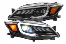 Load image into Gallery viewer, Morimoto Headlights Subaru WRX (2008-2014) XB LED - Black w/ DRL Alternate Image