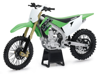 New-Ray Toys (1:12 Scale Diecast Motorcycle Model) Kawasaki KX 450F 2019 Dirt Bike 58103