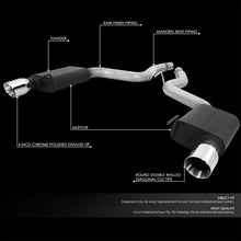 Load image into Gallery viewer, DNA Exhaust for Ford Mustang GT S550 5.0L (2015-2017) Axleback with Double Rolled Wall Tips CBE-UR-007 Alternate Image