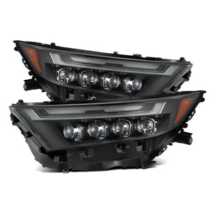 AlphaRex Projector Headlights Toyota RAV4 (19-23) [Low or High Trim] LED Nova Series w/ LED DRL - Black or Alpha-Black