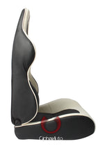 Load image into Gallery viewer, Cipher Auto Full Carbon Fiber PU Seats (Black and Gray - Sold as a Pair - Reclining) CPA1011CFBKGY Alternate Image