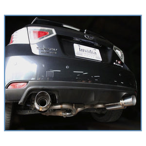 Invidia N1 Exhaust Subaru WRX STi Hatch (08-14) Catback w/ Resonator - Polished or Titanium Blue Tip