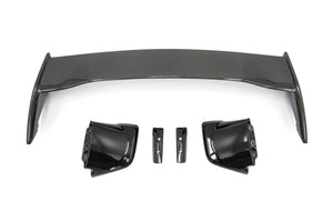 OLM Spoiler Subaru WRX / WRX STI (15-21) [OEM STI Style] Silverline Carbon Fiber w/ Black Bases