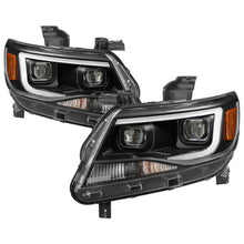 Load image into Gallery viewer, Xtune Projector Headlights Chevy Colorado (15-17) [Light Bar DRL - Halogen Model] Black With Smoked Lens - Default Title Alternate Image