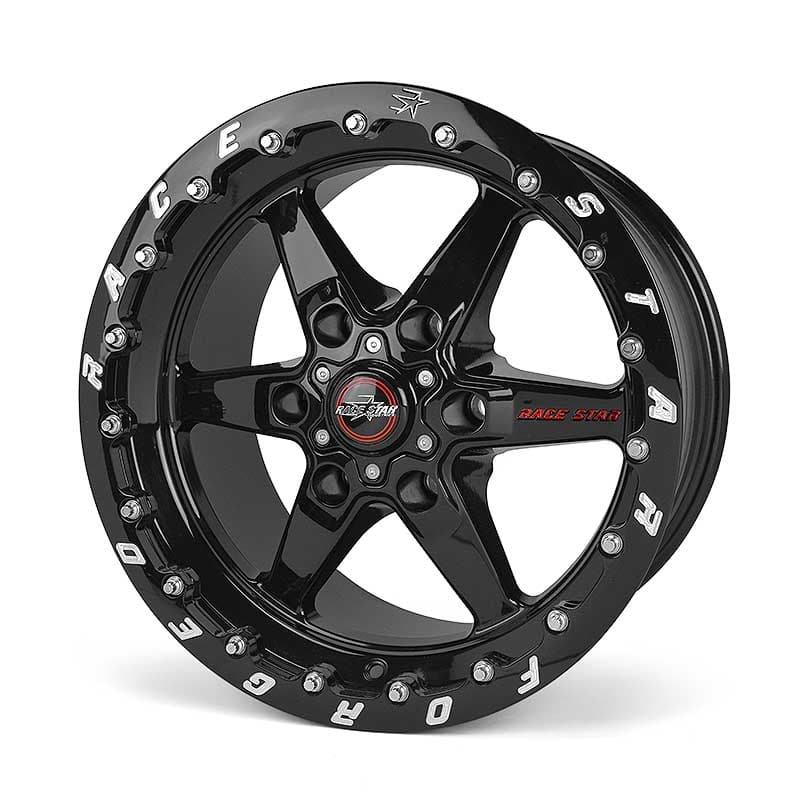 Race Star Wheels Truck Star Single Beadlock (15x10, 6x5.50, +28 Offset) Gloss Black