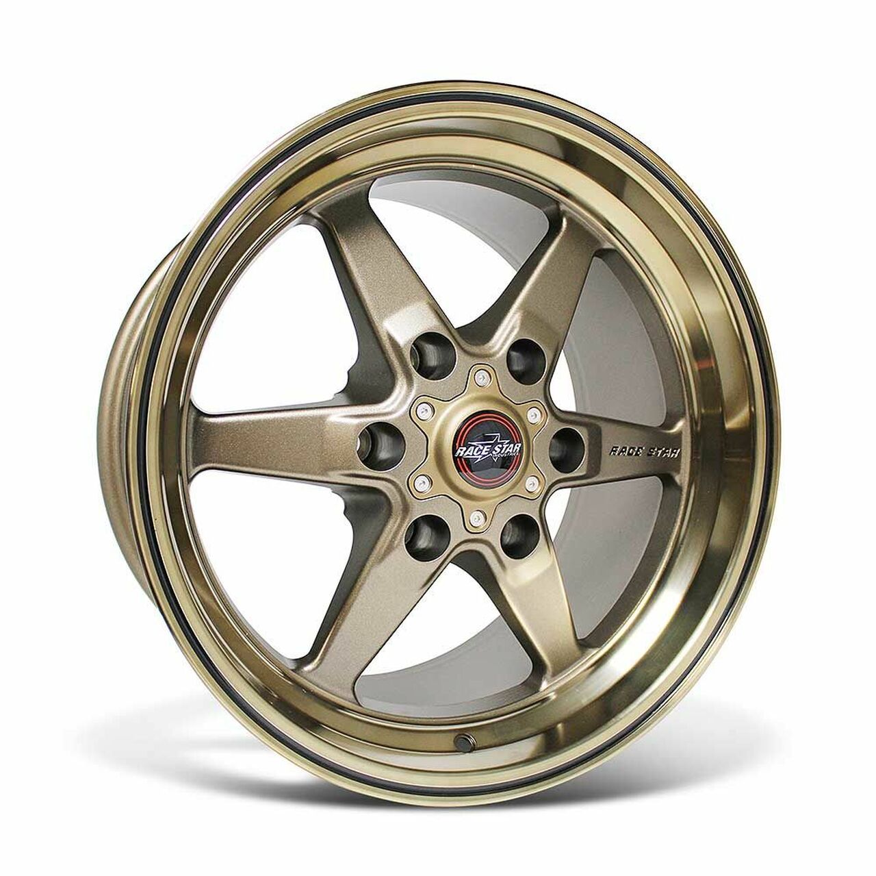 Custom Star Rims Race Star Wheels Truck Star (17x9.5, 6x5.50, +22 Offset) Black Chrome