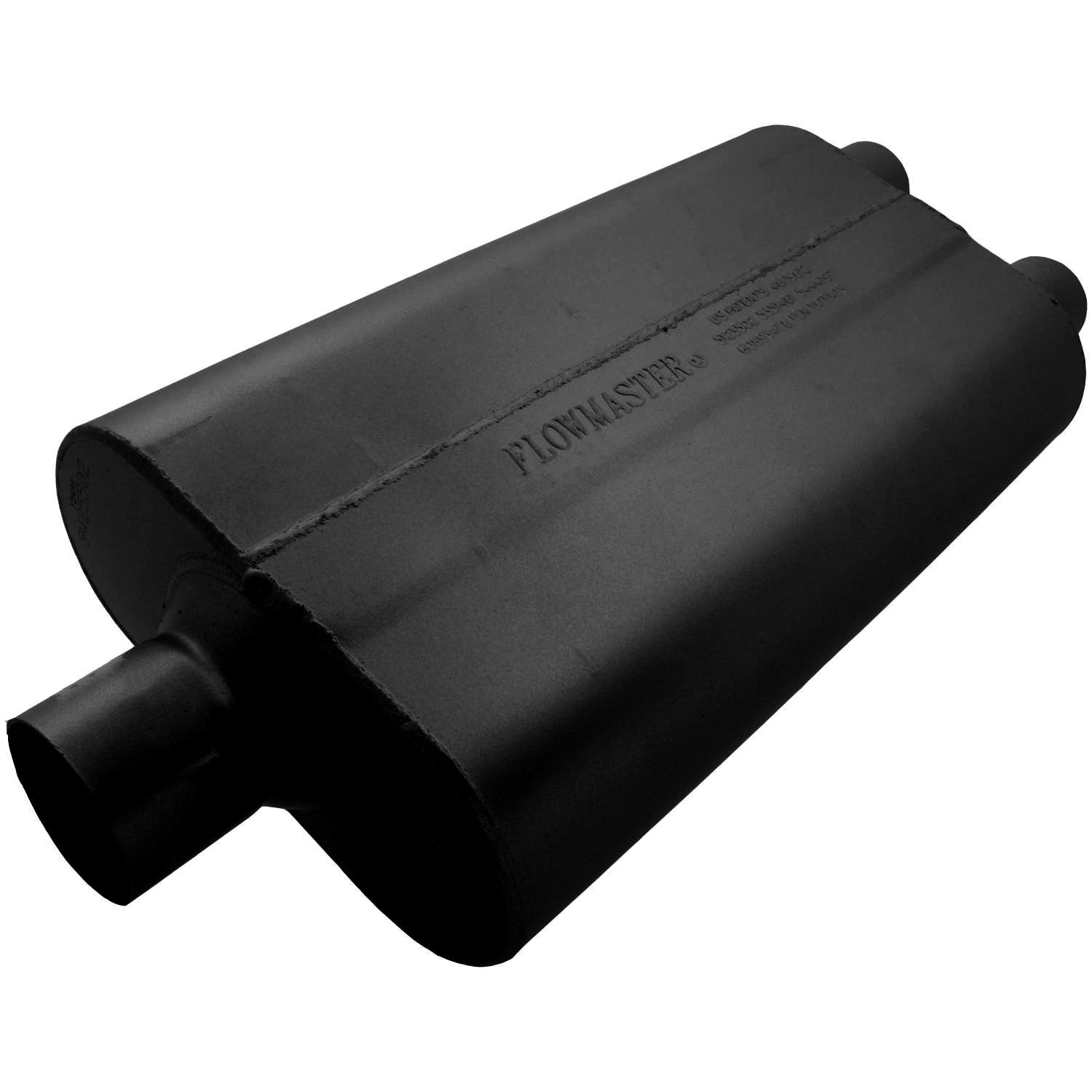 Maxport Stainless Steel Muffler – 2.5" Center In / Dual 2.5" Out – Moderate Sound – MAX-569520
