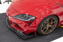 Load image into Gallery viewer, OLM Front Lip Toyota Supra (2020-2022) [V1 MT Style] Carbon Fiber Alternate Image