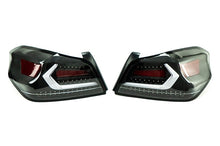 Load image into Gallery viewer, OLM Evolution Tail Lights Subaru WRX / WRX STI (2015-2021) Clear Lens / Black Base / White Bar - Default Title Alternate Image