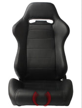 Load image into Gallery viewer, Cipher Auto Race Seats (Pair) Lightweight Reclinable w/ Sliders - Black Leatherette Alternate Image