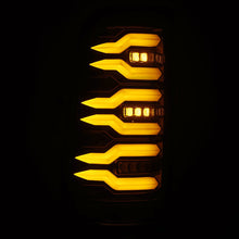 Load image into Gallery viewer, AlphaRex LED Tail Lights for Chevy Silverado &amp; GMC Sierra 1500 / 1500HD / 2500HD / 3500HD (99-07) Luxx Series with Sequential Turn Signal - Alpha-Black / Black / Black Red Alternate Image