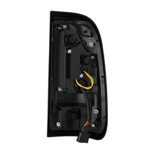 Load image into Gallery viewer, AlphaRex LED Tail Lights for Ford F250 / F350 Super Duty (99-16) F250 Light Duty (97-99) F150 (97-03) F150 Heritage (04) Luxx Series with Sequential Signal - Alpha-Black / Black / Black Red Alternate Image