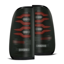 Load image into Gallery viewer, AlphaRex LED Tail Lights for Ford F250 / F350 Super Duty (99-16) F250 Light Duty (97-99) F150 (97-03) F150 Heritage (04) Luxx Series with Sequential Signal - Alpha-Black / Black / Black Red Alternate Image