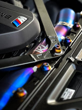 Load image into Gallery viewer, IRL Titanium Front Mount Intakes BMW M2 M3 M4 G80 G82 G83 G87 S58 (2021-2026) G8X High Performance - Blue / Blue Alternate Image