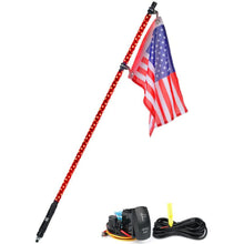 Load image into Gallery viewer, Xprite Twister Series Spiral Solid Color LED Flag Pole Whip Light - Multiple Length Options Alternate Image