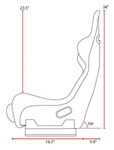 Load image into Gallery viewer, PRP Delta Composite Bucket Racing Seat [Fixed Back] Multiple Color Options - Black Alternate Image
