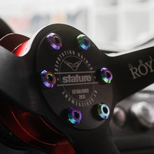 Load image into Gallery viewer, Fast Turn Fittings Steering Wheel Hardware Kit for Motor Head Design Steering Wheel Titanium - Cosmic Burn / Black / Blue / Gold / Polished / Purple Alternate Image