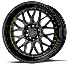 Load image into Gallery viewer, Aodhan AH02 Wheels 17x8 | 18x8.5 | 19x8.5 | 19x9.5 | 19x11 - Gloss Black / Hyper Black / Silver Alternate Image
