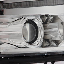 Load image into Gallery viewer, AlphaRex Projector Headlights Chevy Silverado (14-15) G2 Version Pro Series - Sequential - Alpha-Black / Black / Chrome - Black Alternate Image