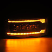 Load image into Gallery viewer, AlphaRex LED Projector Headlights Dodge Ram (02-05) [3D Ice-Cube LED - NOVA Series w/ DRL] Black / Chrome / Jet Black Alternate Image