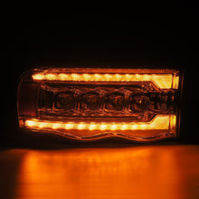 Load image into Gallery viewer, AlphaRex LED Projector Headlights Dodge Ram (02-05) [3D Ice-Cube LED - NOVA Series w/ DRL] Black / Chrome / Jet Black Alternate Image