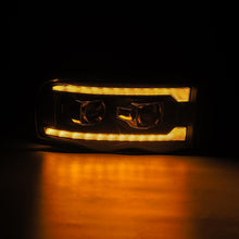 Load image into Gallery viewer, AlphaRex Projector Headlights Dodge Ram (02-05) Pro Series - Sequential - Alpha-Black / Black / Chrome - Black Alternate Image