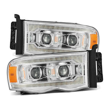 Load image into Gallery viewer, AlphaRex LED Projector Headlights Dodge Ram (02-05) LUXX Series - Sequential Turn Signal -  Black /  Chrome / Alpha-Black Alternate Image