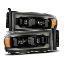 Load image into Gallery viewer, AlphaRex Projector Headlights Dodge Ram (02-05) Pro Series - Sequential - Alpha-Black / Black / Chrome - Alpha-Black Alternate Image