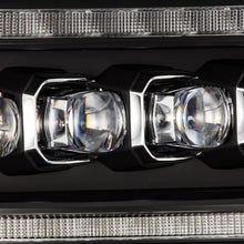 Load image into Gallery viewer, AlphaRex LED Projector Headlights Dodge Ram (09-18) [3D Ice-Cube LED - NOVA Series w/ DRL] Black / Chrome / Jet Black Alternate Image