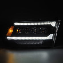 Load image into Gallery viewer, AlphaRex LED Projector Headlights Dodge Ram (09-18) [3D Ice-Cube LED - NOVA Series w/ DRL] Black / Chrome / Jet Black Alternate Image